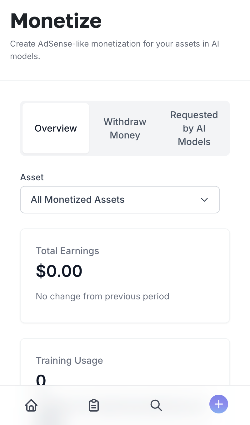 Submit, Monetize, Earn.